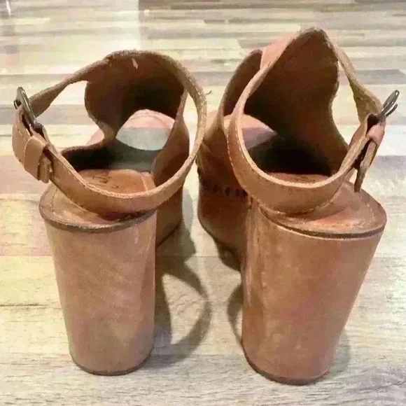 Revolve Matisse Platform Tiegs wedge Heel in Cognac Sz. 8M - Picture 5 of 8